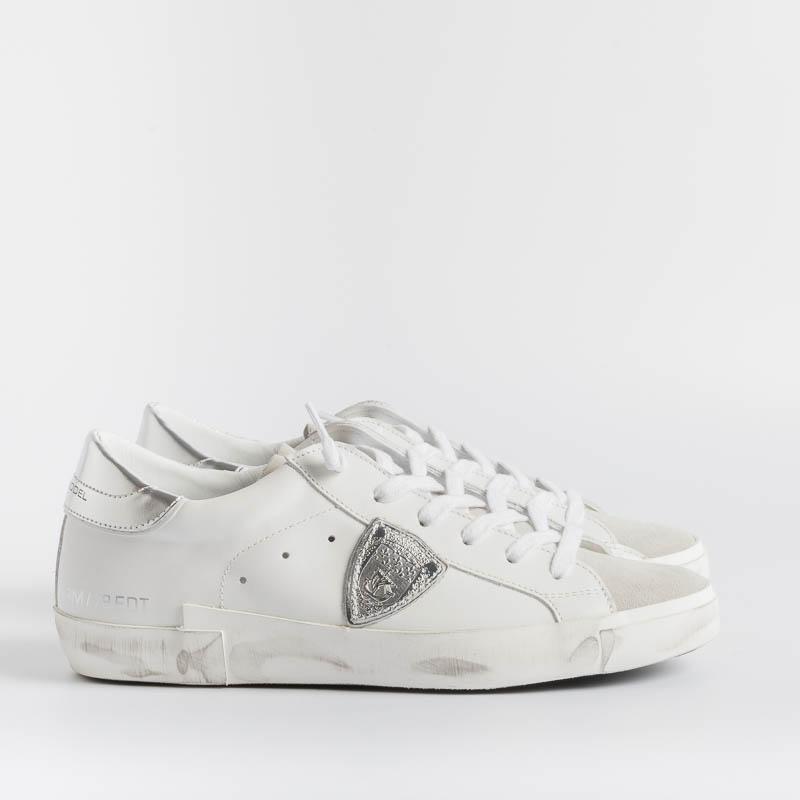 PHILIPPE MODEL - PRLD 1005 - ParisX - Bianco Argento Scarpe Donna Philippe Model Paris