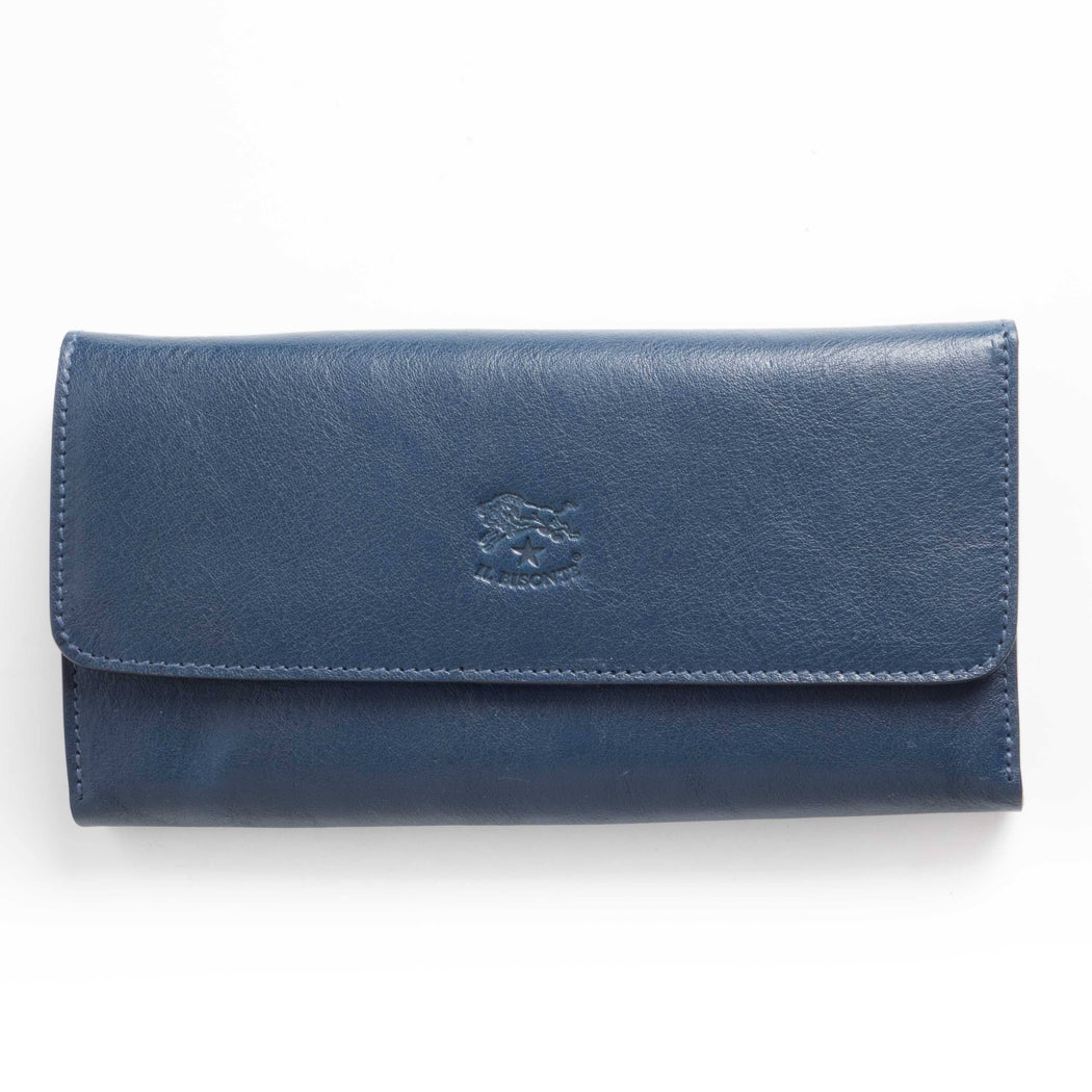 IL BISONTE - FW 2018/19 - C1066 - Wallet - Blue Women's Accessories Il Bisonte