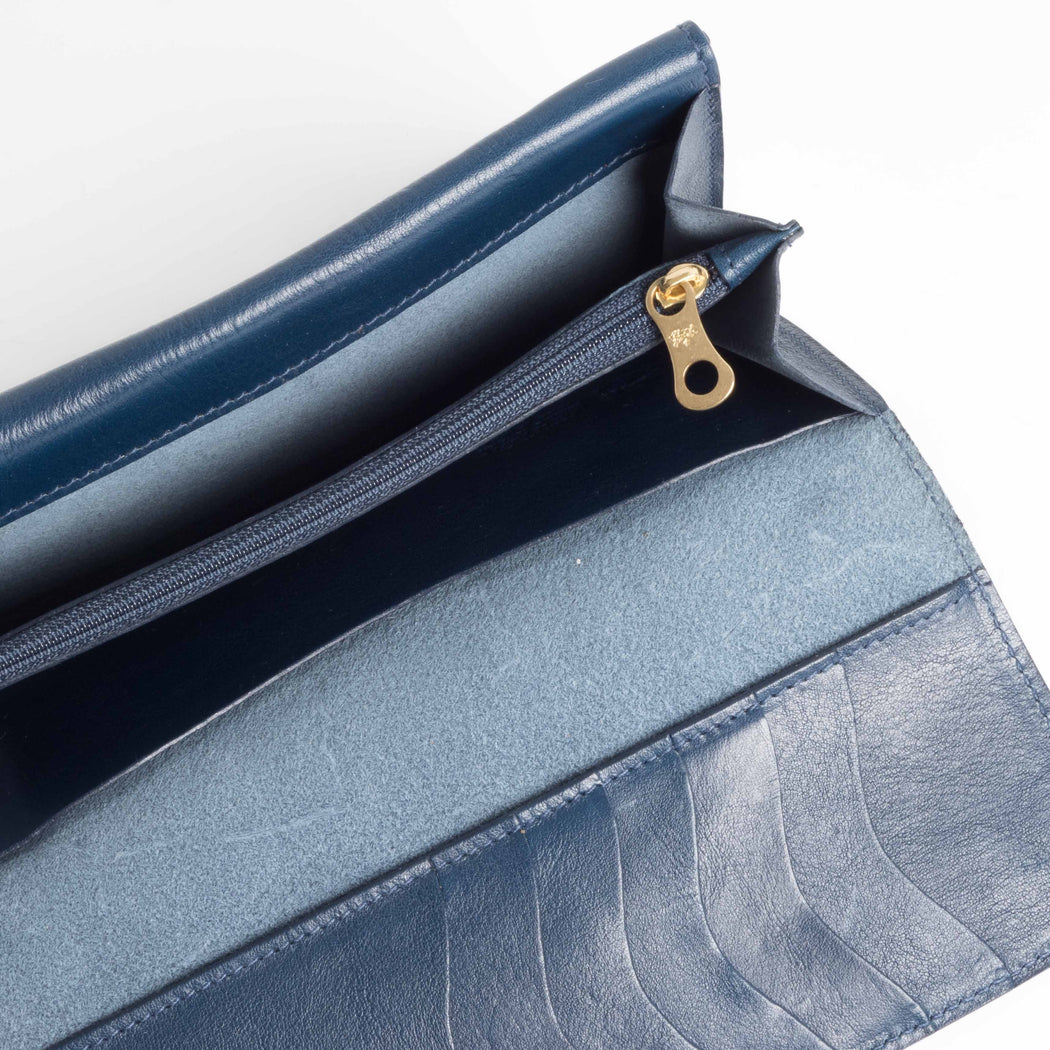 IL BISONTE - FW 2018/19 - C1066 - Wallet - Blue Women's Accessories Il Bisonte