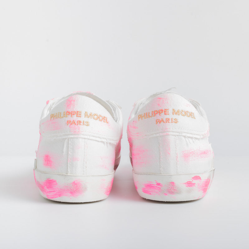 PHILIPPE MODEL - PRLD DD03 - ParisX - Bianco Fuxia Scarpe Donna Philippe Model Paris