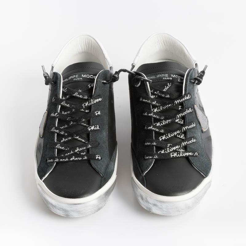 PHILIPPE MODEL - PRLD MA01 - Sneakers ParisX - Nero Argento Scarpe Donna Philippe Model Paris