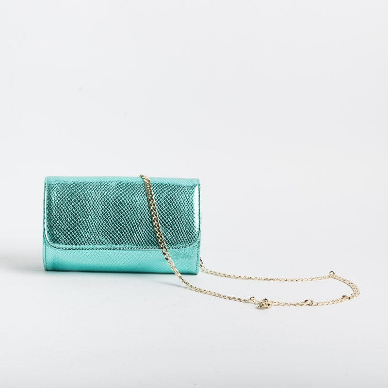 L'ARIANNA - Borsa - Ester - Serpente Laminato Turchese Borse L'Arianna