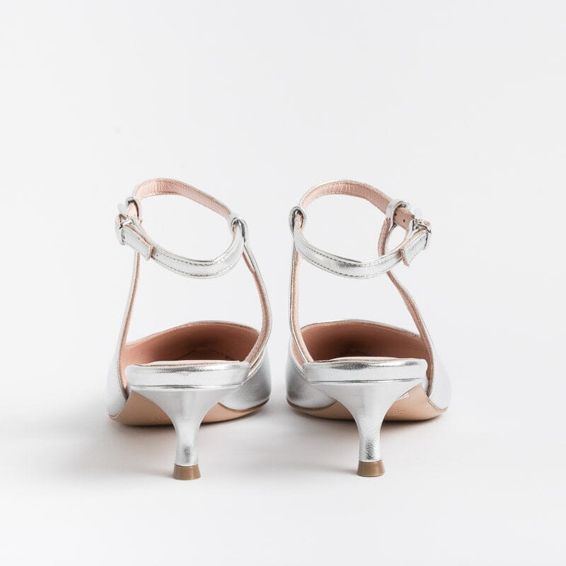 ANNA F. - Slingback - 1411 - Laminato Argento Scarpe Donna Anna F.