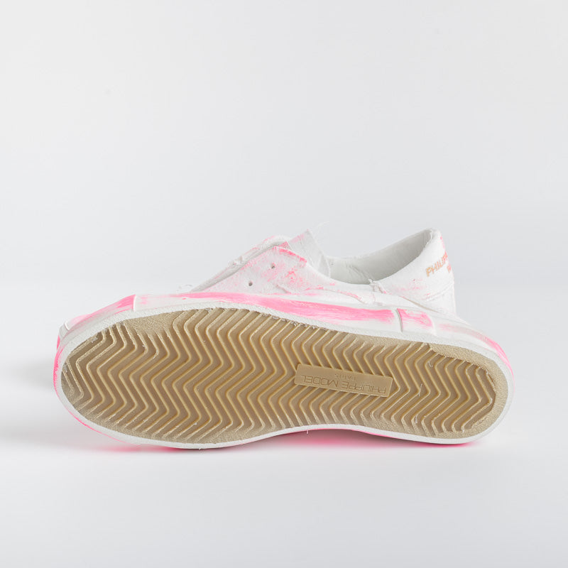 PHILIPPE MODEL - PRLD DD03 - ParisX - Bianco Fuxia Scarpe Donna Philippe Model Paris
