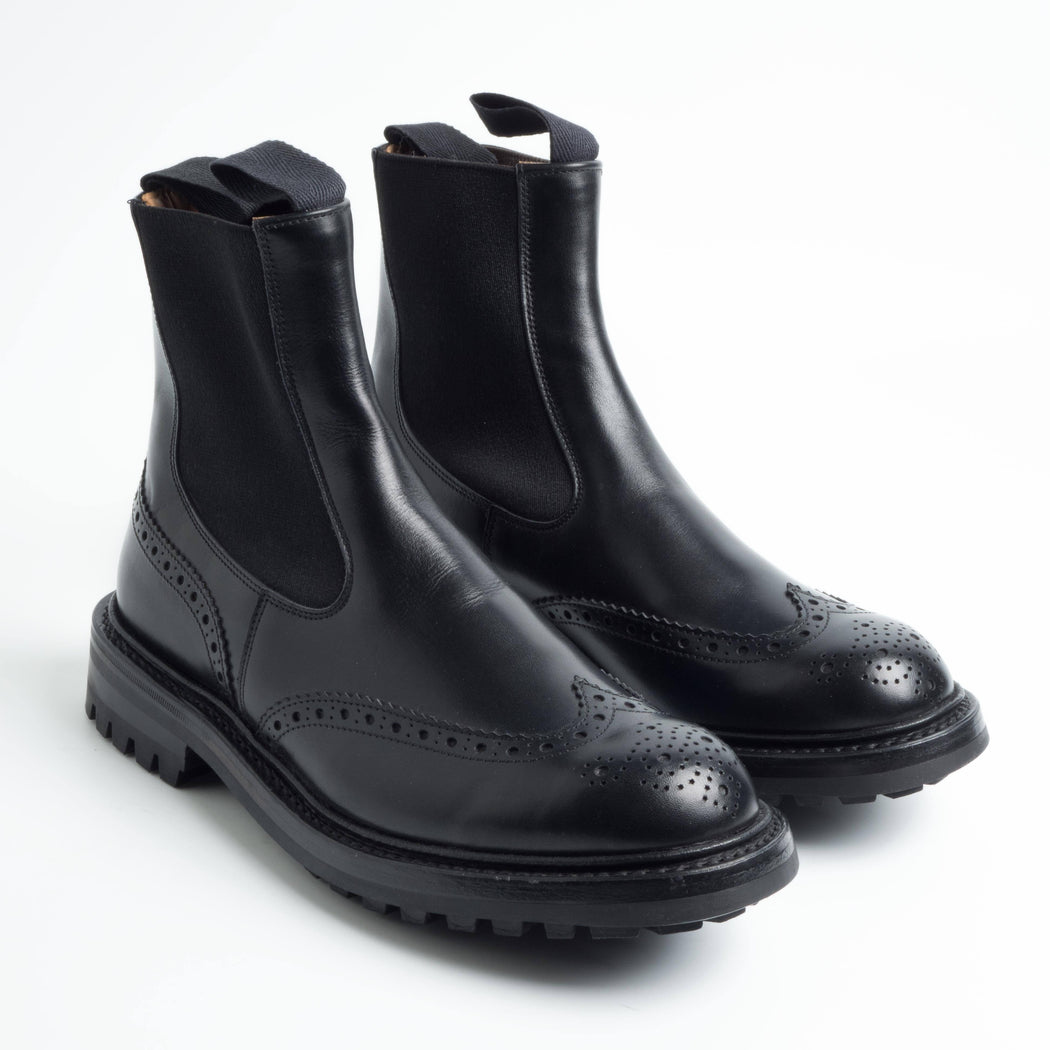 TRICKER'S - 2754 - Silvia Elastic Sided Boot - Black Tricker's Women's Shoes