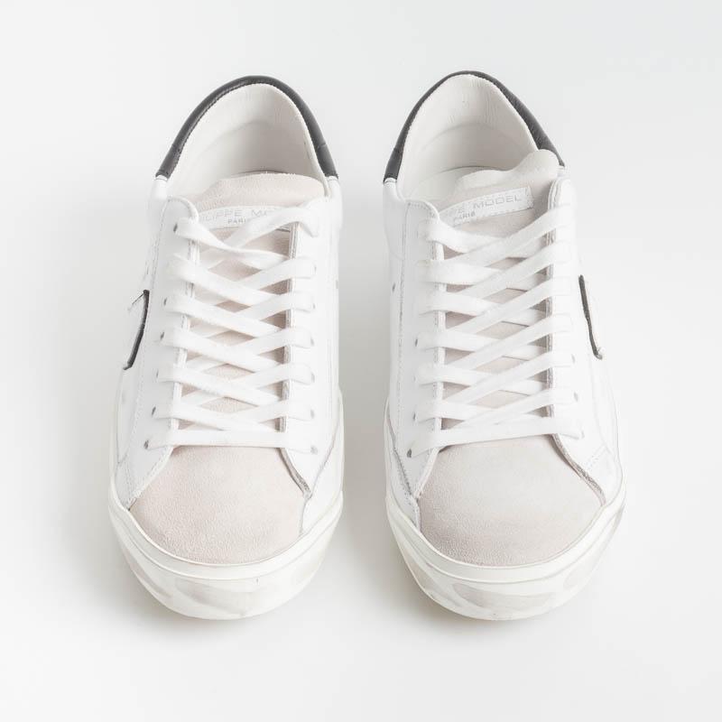 PHILIPPE MODEL - PRLU V016 - ParisX - Bianco Nero Scarpe Uomo Philippe Model Paris