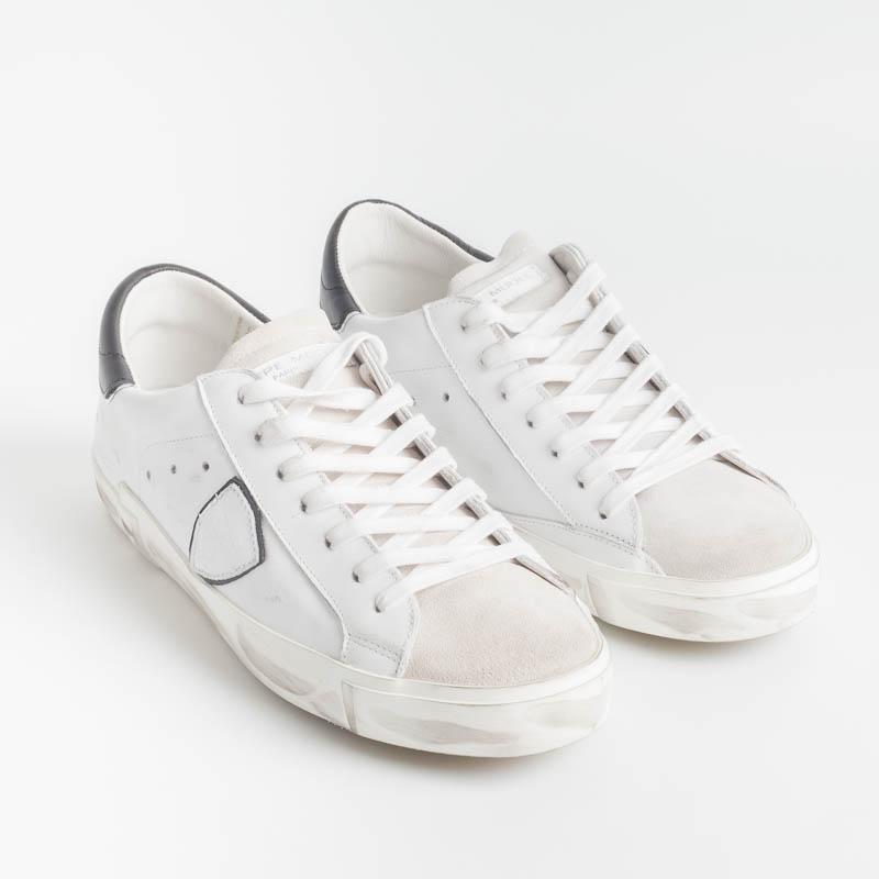 PHILIPPE MODEL - PRLU V016 - ParisX - Bianco Nero Scarpe Uomo Philippe Model Paris