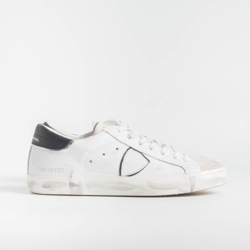 PHILIPPE MODEL - PRLU V016 - ParisX - Bianco Nero Scarpe Uomo Philippe Model Paris