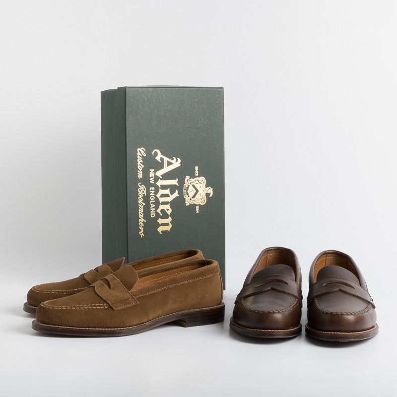 ALDEN - 6243F - Mocassino - Camoscio sigaro Scarpe Uomo Alden