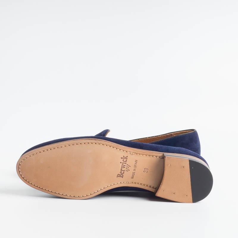BERWICK 1707 - Mocassino Donna - Camoscio blu Scarpe Donna BERWICK 1707 - Collezione Donna