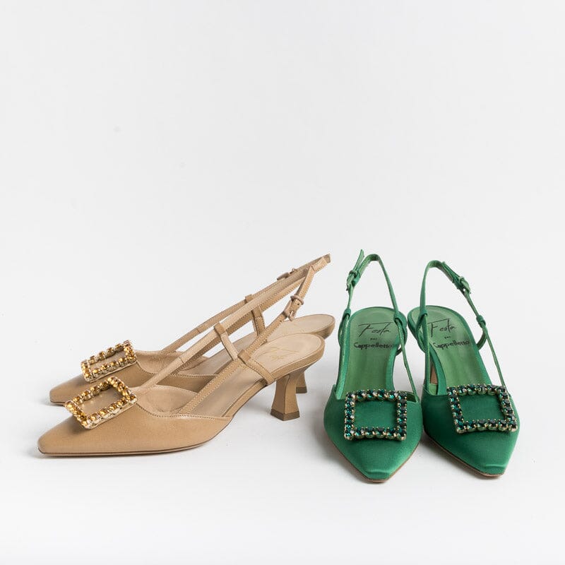 ROBERTO FESTA - Sling Back - Stefi - Seta Edera Scarpe Donna Roberto Festa