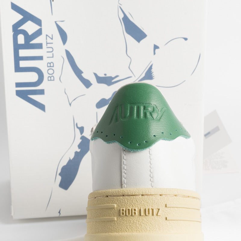 AUTRY BLLM TC02 - LOW MAN TC/BOB - Bianco/Verde Scarpe Uomo AUTRY - Collezione uomo