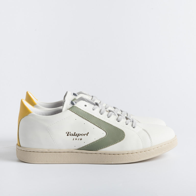 VALSPORT 1920 - Tournament - White / Yellow / Sage Men's Shoes VALSPORT 1920