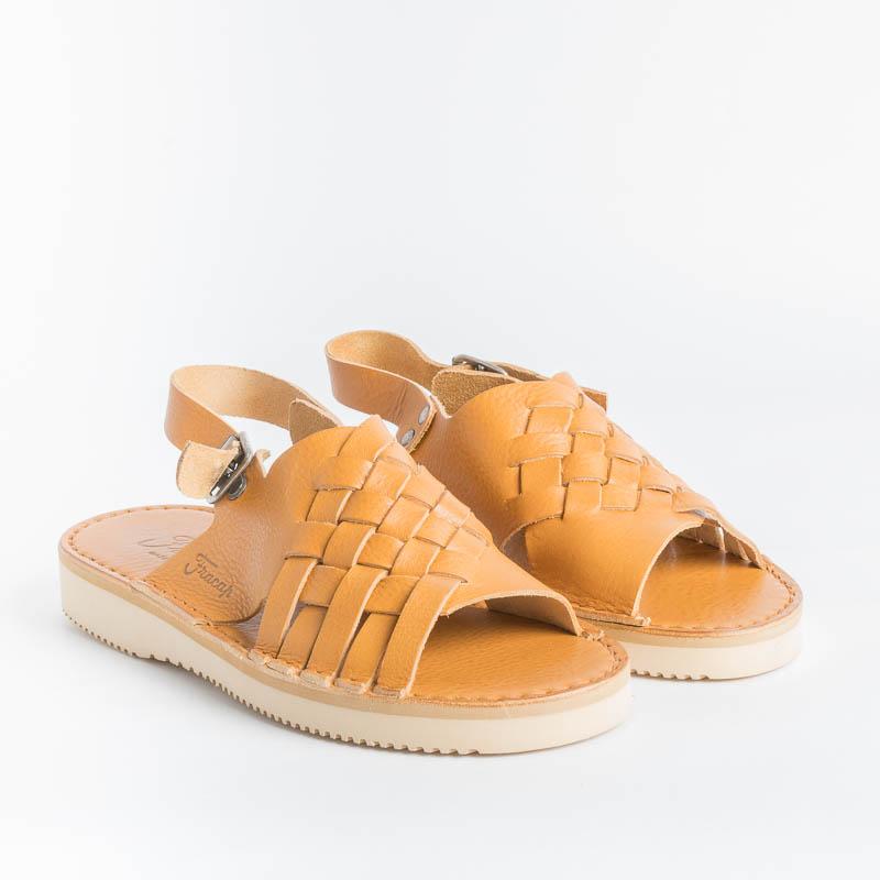 FRACAP Flat sandals D177 Nebraska 900 Tan