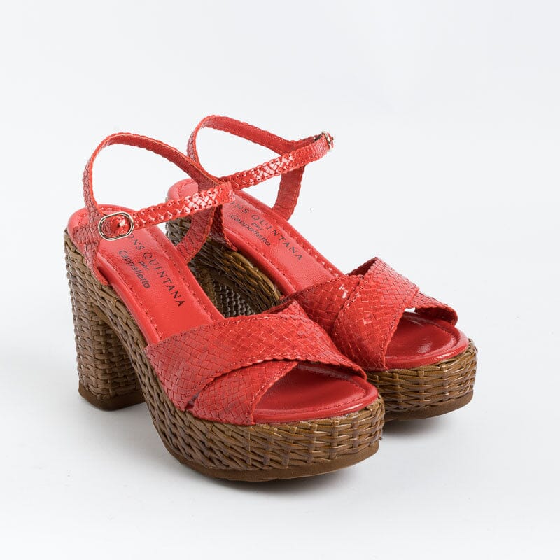 PONS QUINTANA - Sandalo - CANNES - 10426 - Rosso Scarpe Donna PONS QUINTANA