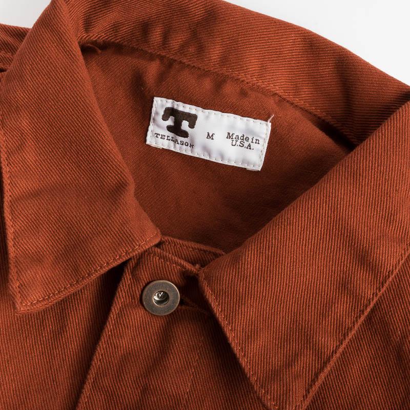 TELLASON - Coverall Jacket - Dyed Orange Abbigliamento Uomo TELLASON - Collezione Uomo