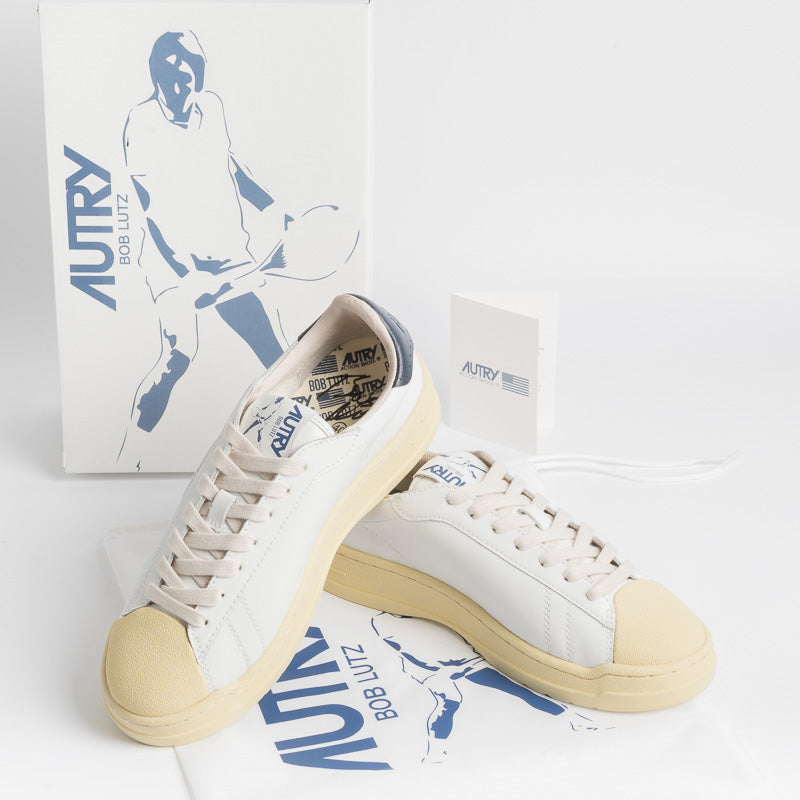 AUTRY BLLM TC05 - LOW MAN TC/BOB - Bianco/Blu Scarpe Uomo AUTRY - Collezione uomo