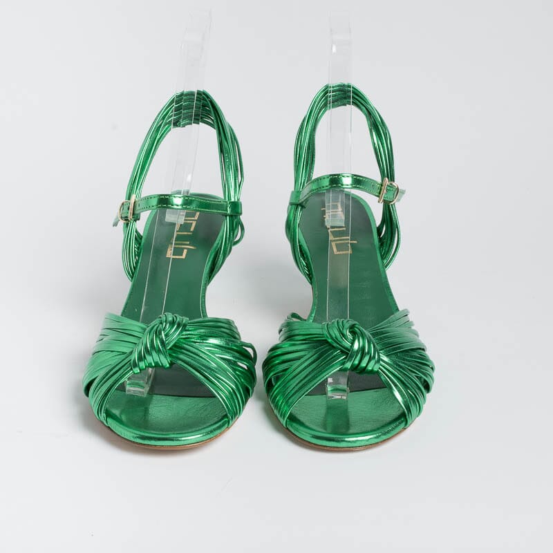 NCUB - Sandalo - Luna 22 - Laminato Verde Scarpe Donna NCUB 