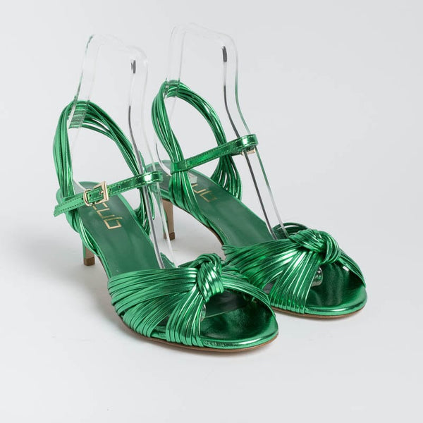 NCUB - Sandalo - Luna 22 - Laminato Verde Scarpe Donna NCUB