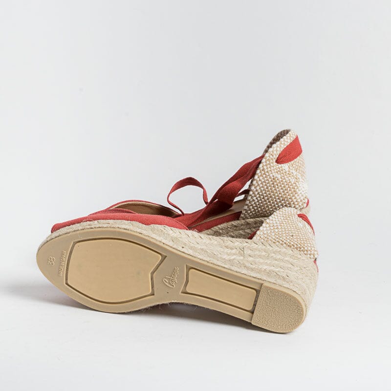 CASTAÑER - Espadrillas - Bilina 6 - Rosso Carminio Scarpe Donna CASTAÑER