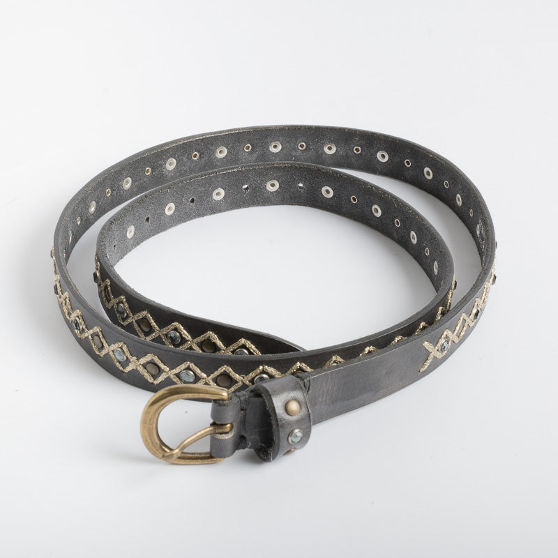 PUNTO VITA - Belt PV1790 - Anthracite Women's Accessories PUNTO VITA