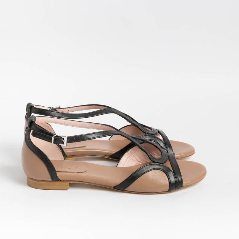 ANNA F. - Sandali bassi 3671 - Camelia Nero Scarpe Donna Anna F.