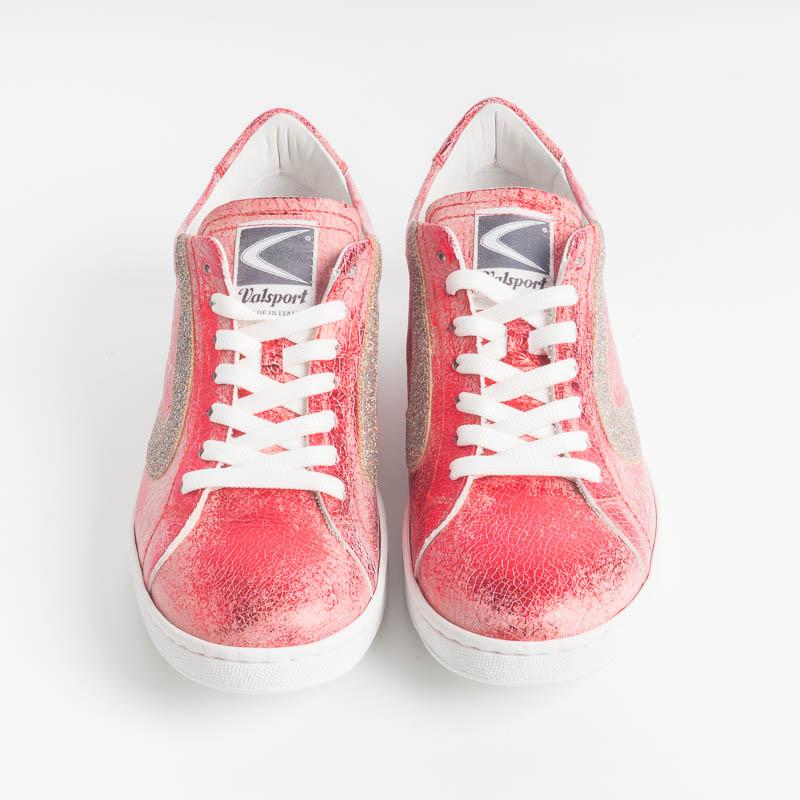 VALSPORT - Sneakers Tournament - Crack Rosso Glitterino Bordeau Scarpe Donna VALSPORT 1920 