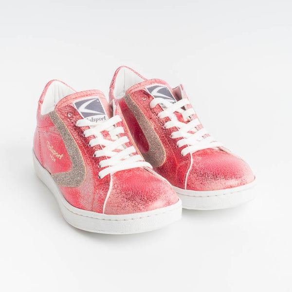 VALSPORT - Sneakers Tournament - Crack Rosso Glitterino Bordeau Scarpe Donna VALSPORT 1920