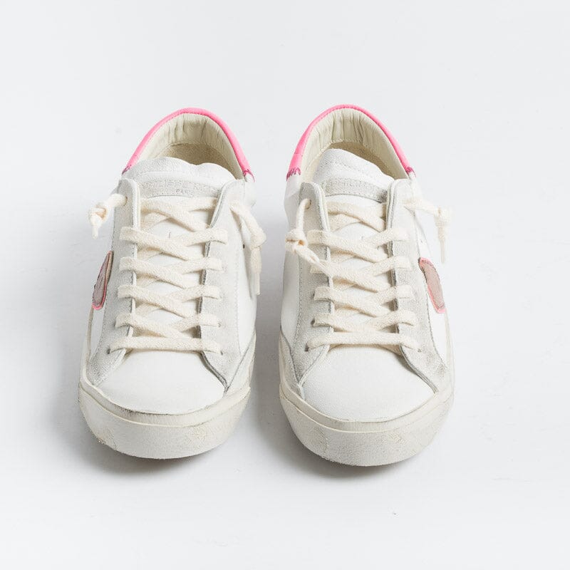PHILIPPE MODEL - PRLD WNN3 - ParisX - White Fuchsia Neon Women's Shoes Philippe Model Paris