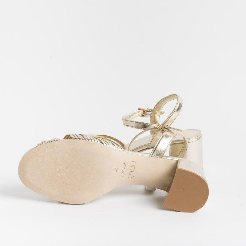 NCUB - Sandalo - Stefy 64 - Laminato Platino Scarpe Donna Anna F.