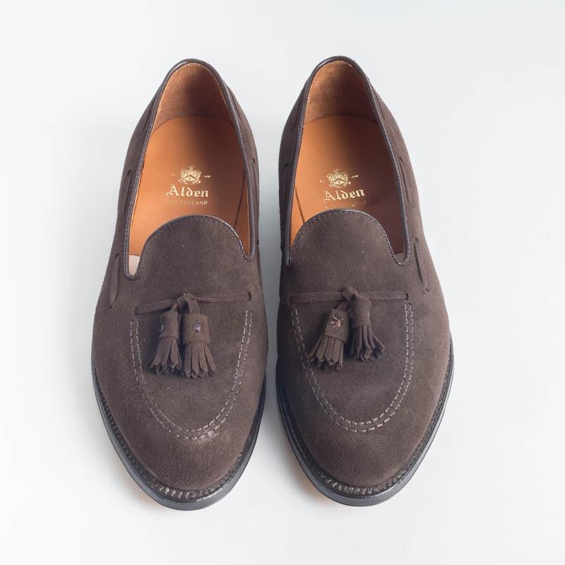ALDEN - 666 - Mocassino -Tassel Loafer - Testa di moro scamosciato - Chiama per acquistare Scarpe Uomo Alden
