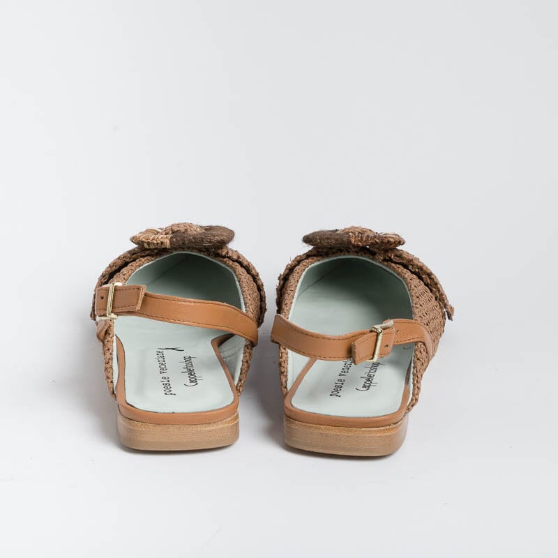 POESIE VENEZIANE - Sling Back - Apataki - DF32 - Cuoio Scarpe Donna POESIE VENEZIANE - Collezione Donna