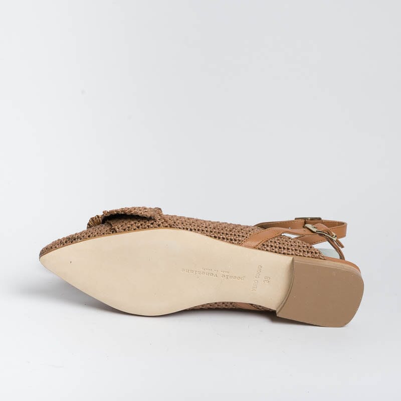 POESIE VENEZIANE - Sling Back - Apataki - DF32 - Cuoio Scarpe Donna POESIE VENEZIANE - Collezione Donna