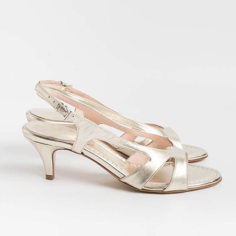 ANNA F. - Sandalo - 3664 - Laminato Platino Scarpe Donna Anna F.
