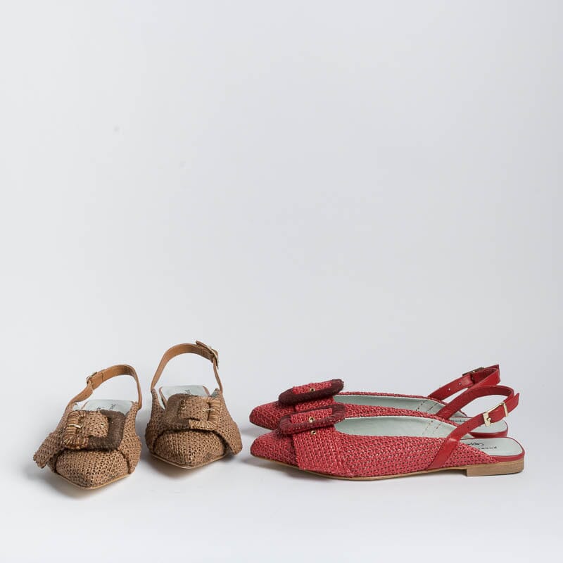 POESIE VENEZIANE - Sling Back - Apataki - DF32 - Rosso Scarpe Donna POESIE VENEZIANE - Collezione Donna
