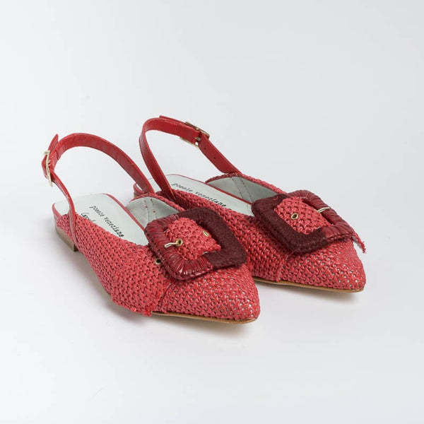 POESIE VENEZIANE - Sling Back - Apataki - DF32 - Rosso Scarpe Donna POESIE VENEZIANE - Collezione Donna