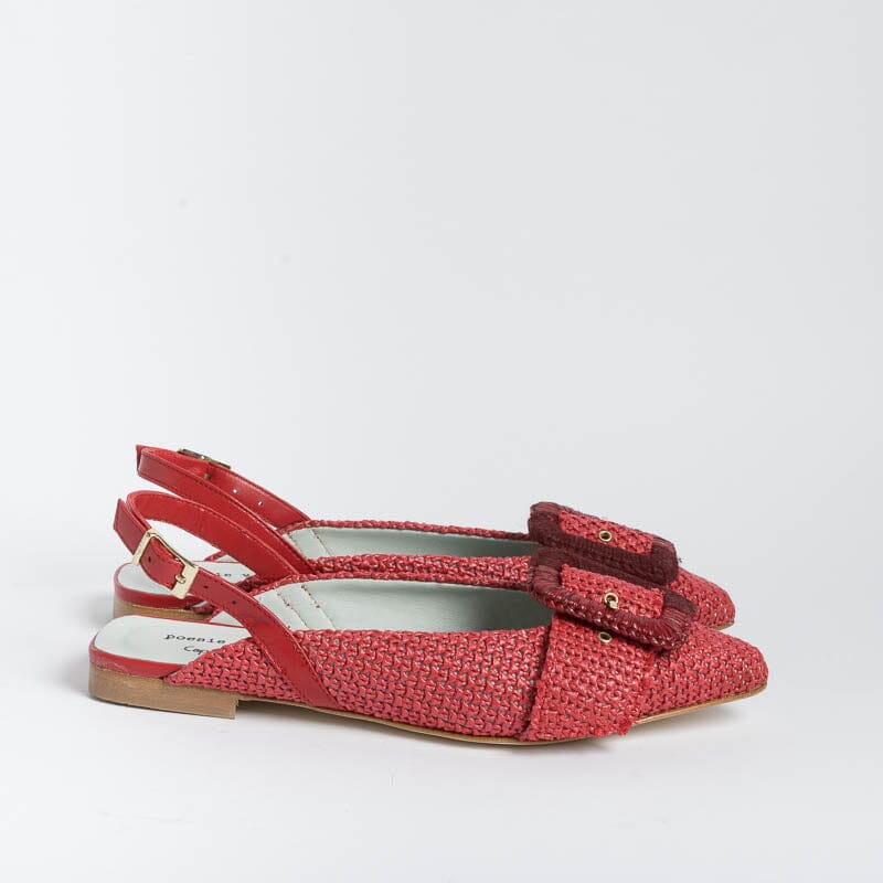 POESIE VENEZIANE - Sling Back - Apataki - DF32 - Rosso Scarpe Donna POESIE VENEZIANE - Collezione Donna