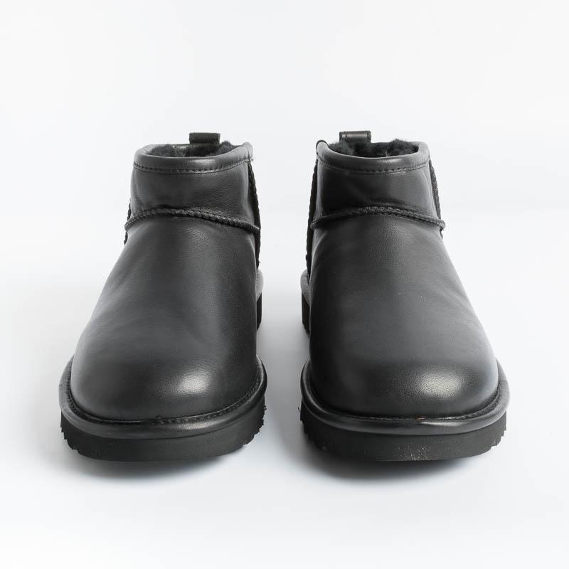 UGG - Original Ultra Mini - Nero Pelle Scarpe Donna Ugg