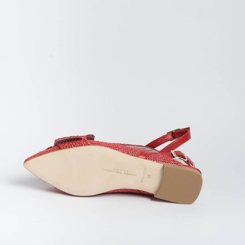 POESIE VENEZIANE - Sling Back - Apataki - DF32 - Rosso Scarpe Donna POESIE VENEZIANE - Collezione Donna