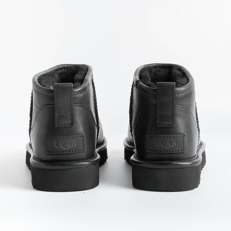 UGG - Original Ultra Mini - Nero Pelle Scarpe Donna Ugg
