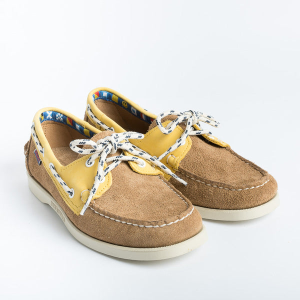SEBAGO - Docksides Portland Suede - 7111MKW - A4R - Yellow gold Sebago Men's Shoes