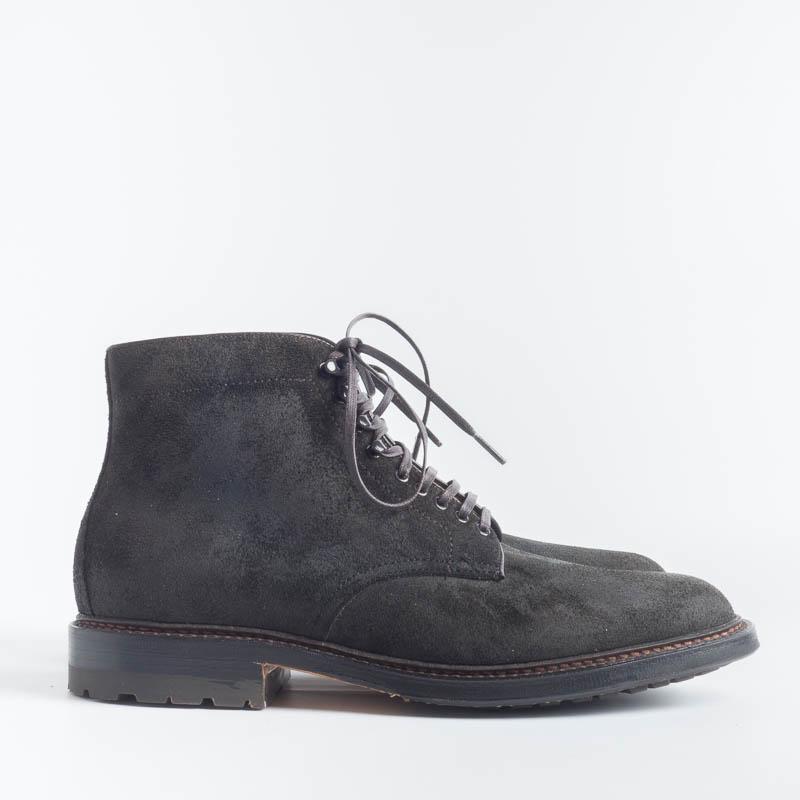 ALDEN - M9804HC- Polish Dark brown greased suede - Call to buy Alden Men's Shoes
