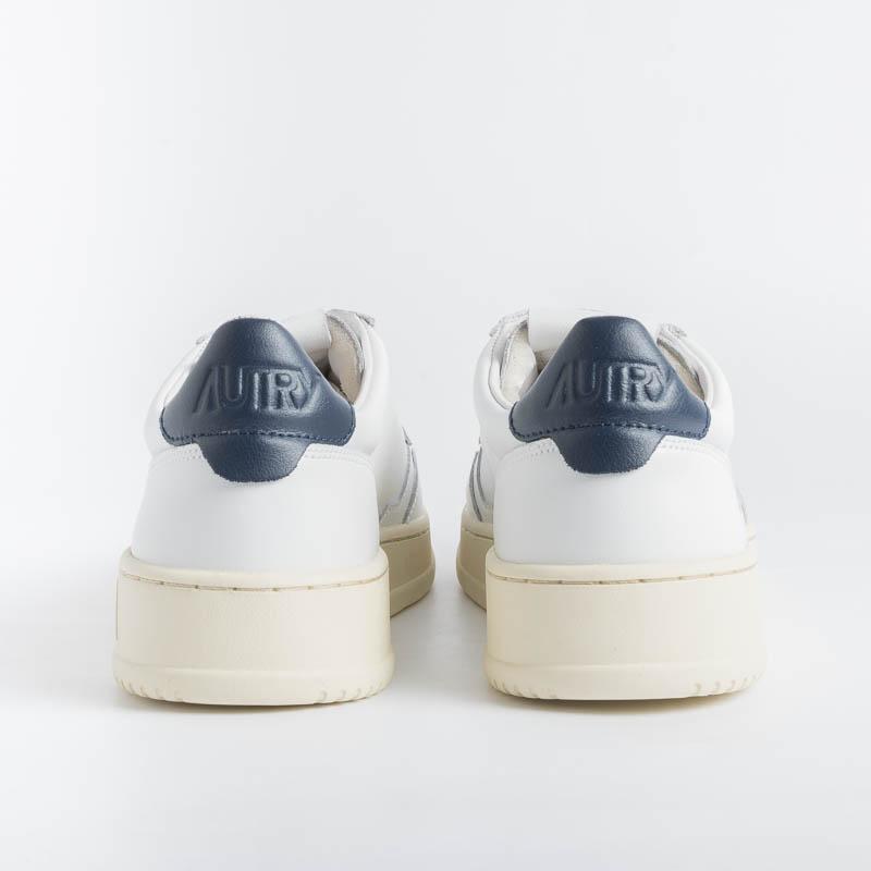 AUTRY AULM LL12 - LOW MAN ALL LEAT - Bianco/ Blu Scarpe Uomo AUTRY - Collezione uomo