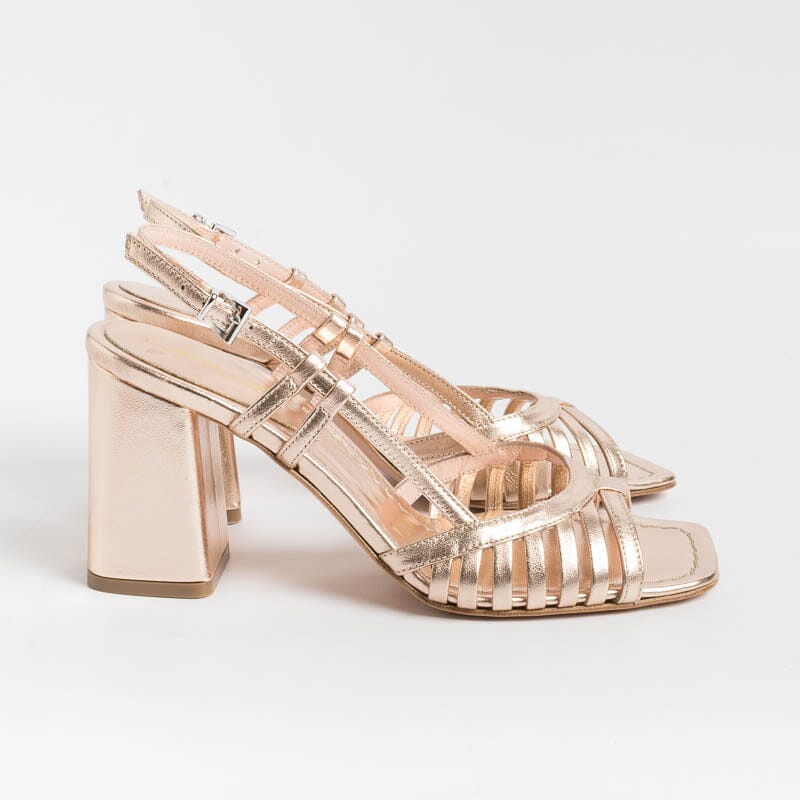ANNA F. - Sandalo - 3623 - Laminato Cipria Scarpe Donna Anna F.