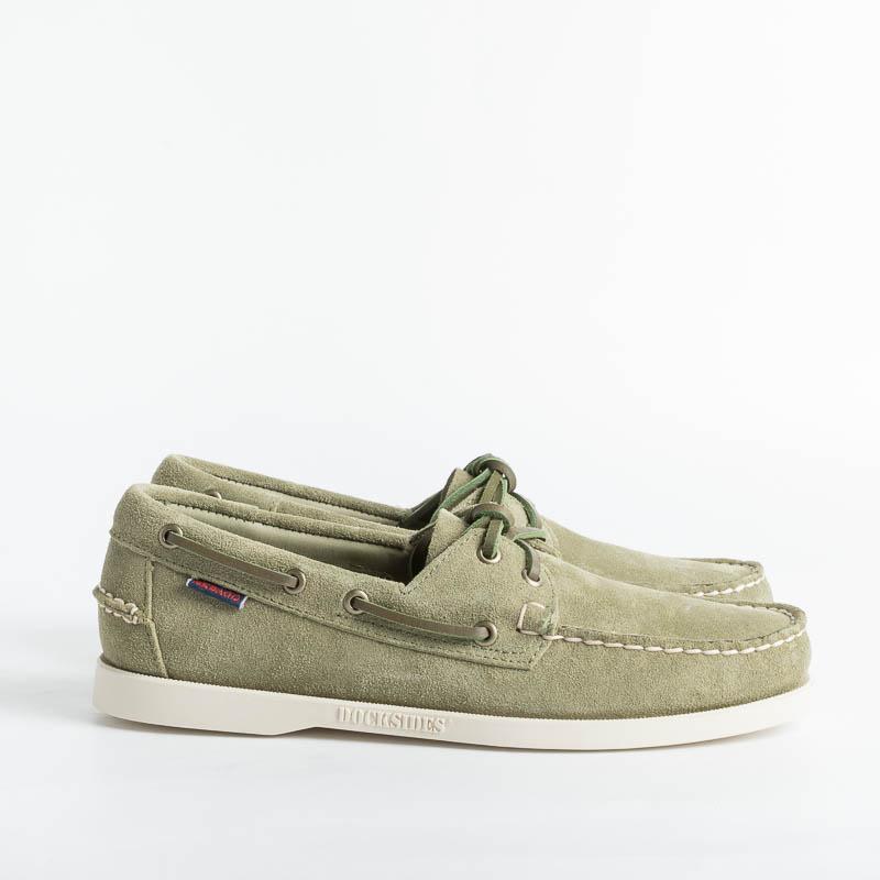 SEBAGO - Docksides Portland Waxed - 7111PTW - Green Military Sebago Men's Shoes