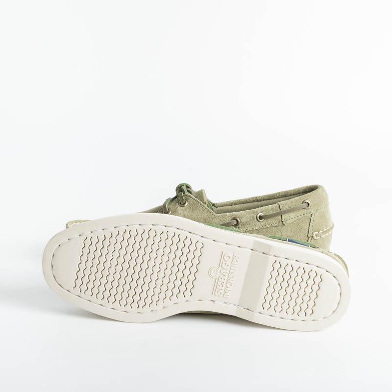SEBAGO - Docksides Portland Waxed - 7111PTW - Green Military Sebago Men's Shoes