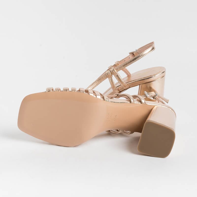 ANNA F. - Sandalo - 3623 - Laminato Cipria Scarpe Donna Anna F.