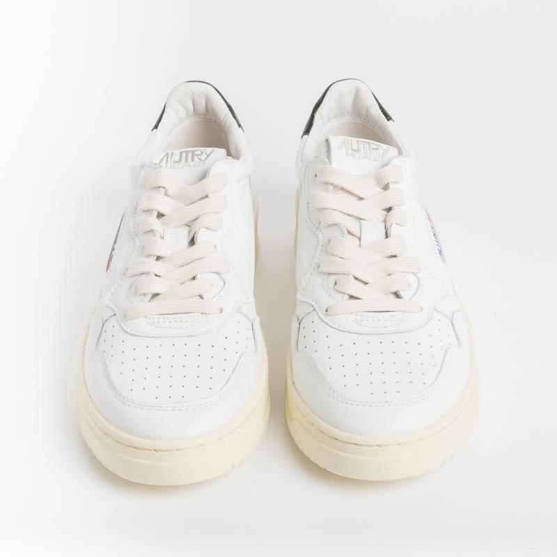 AUTRY LN22 - LOW MAN ALL LEAT/NUBK - Bianco/Nero Scarpe Uomo AUTRY - Collezione uomo
