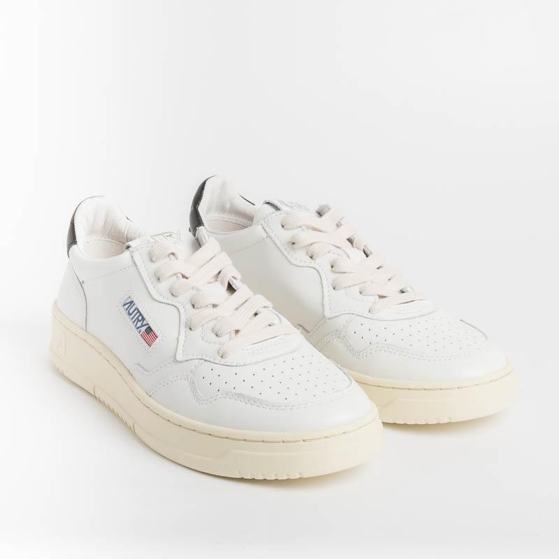 AUTRY LN22 - LOW MAN ALL LEAT/NUBK - Bianco/Nero Scarpe Uomo AUTRY - Collezione uomo