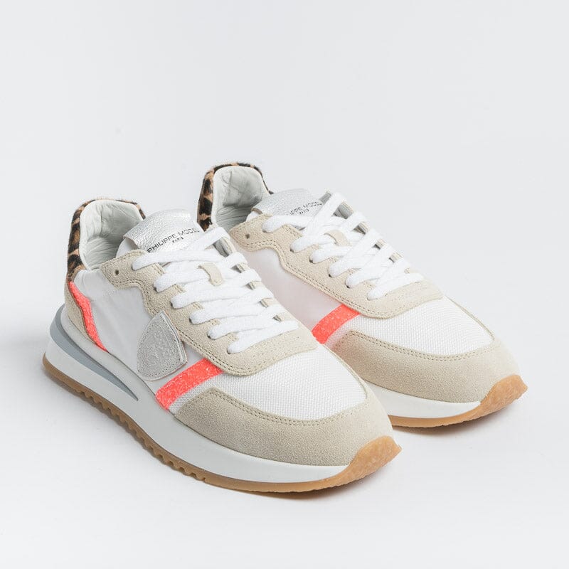 PHILIPPE MODEL - TYLD GP07 - Tropez 2.1 - Glitter Pop Coral Scarpe Donna Philippe Model Paris